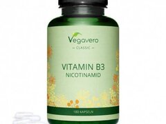 Vegavero Nicotinamide (Vitamin B3) 500 mg, 180 Capsule