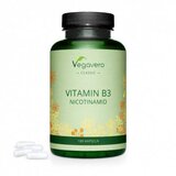 Vegavero Nicotinamide (Vitamin B3) 500 mg, 180 Capsule